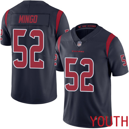 Houston Texans Limited Navy Blue Youth Barkevious Mingo Jersey NFL Football #52 Rush Vapor Untouchable